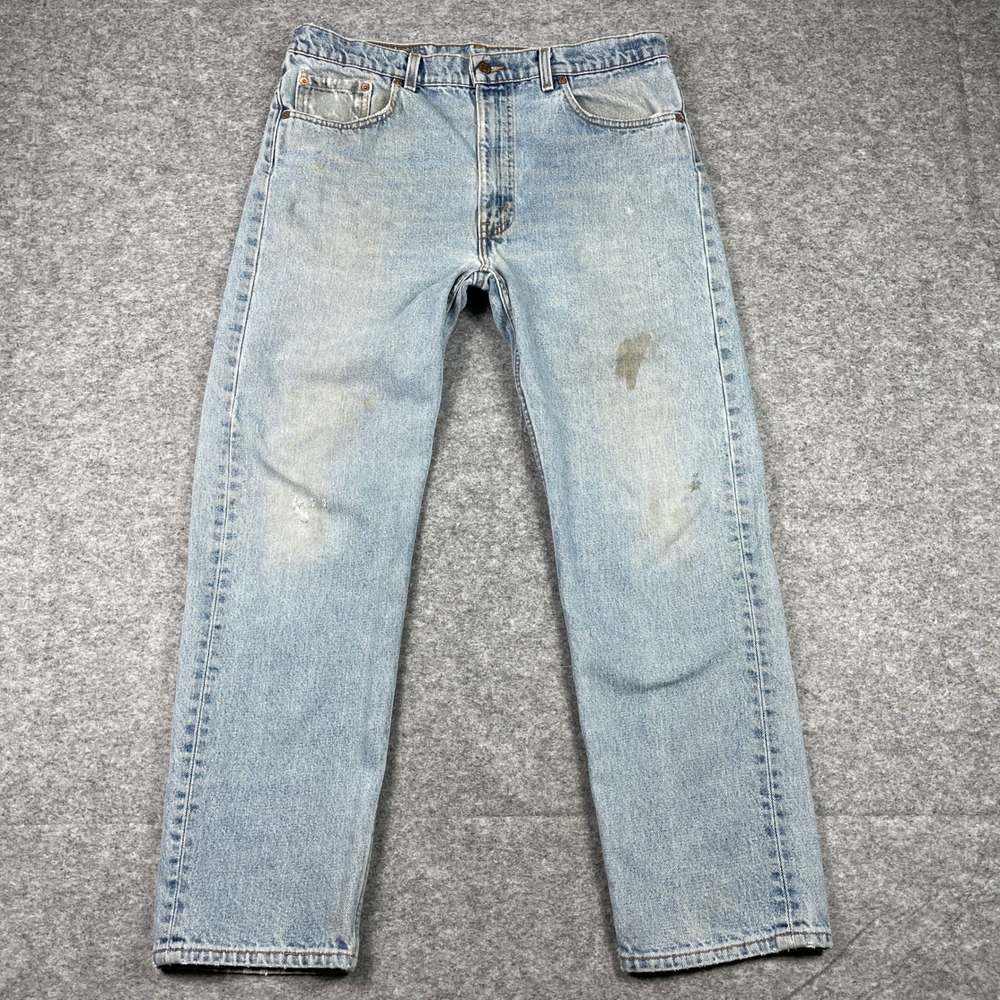 Vintage Levi's 505 Jeans Mens 38x30 (Fits 35x29) Blue Straight Made In USA 90s